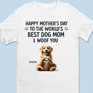 A Dog Mom’s Love Is Unmatched - Dog Personalized Custom Unisex T-shirt, Premium T-shirt, Hoodie - Mother's Day, Gift For Pet Owners, Pet Lovers