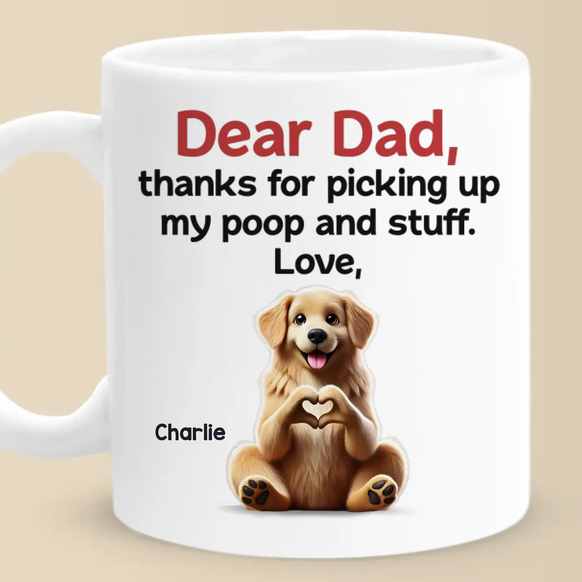 Mom, You Make My Tail Wag With Love - Dog Personalized Custom Mug - Mother's Day, Gift For Pet Owners, Pet Lovers