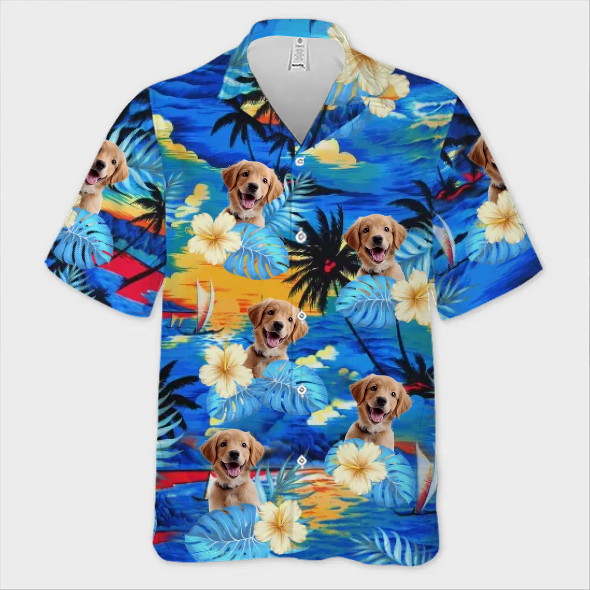 Custom Photo Fur Real, I’m On Vacay - Dog & Cat Personalized Custom Unisex Tropical Hawaiian Aloha Shirt - Summer Vacation Gift, Gift For Pet Owners, Pet Lovers