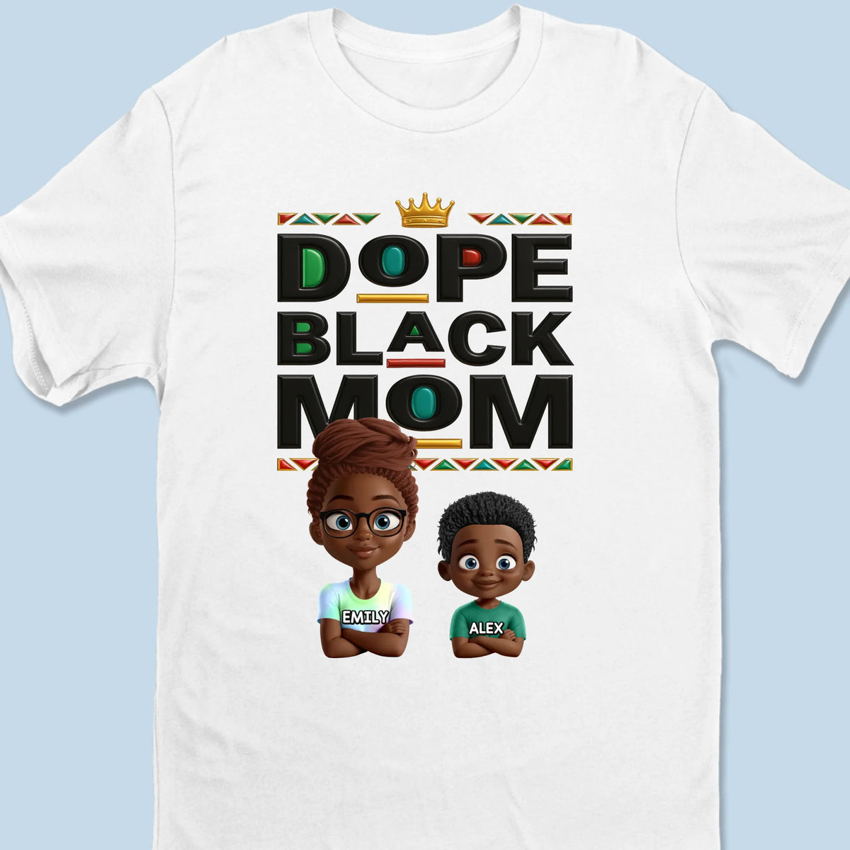 Raising Royalty With Love - Family Personalized Custom Unisex T-shirt, Premium T-shirt, Hoodie - Mother's Day, Gift For Mom