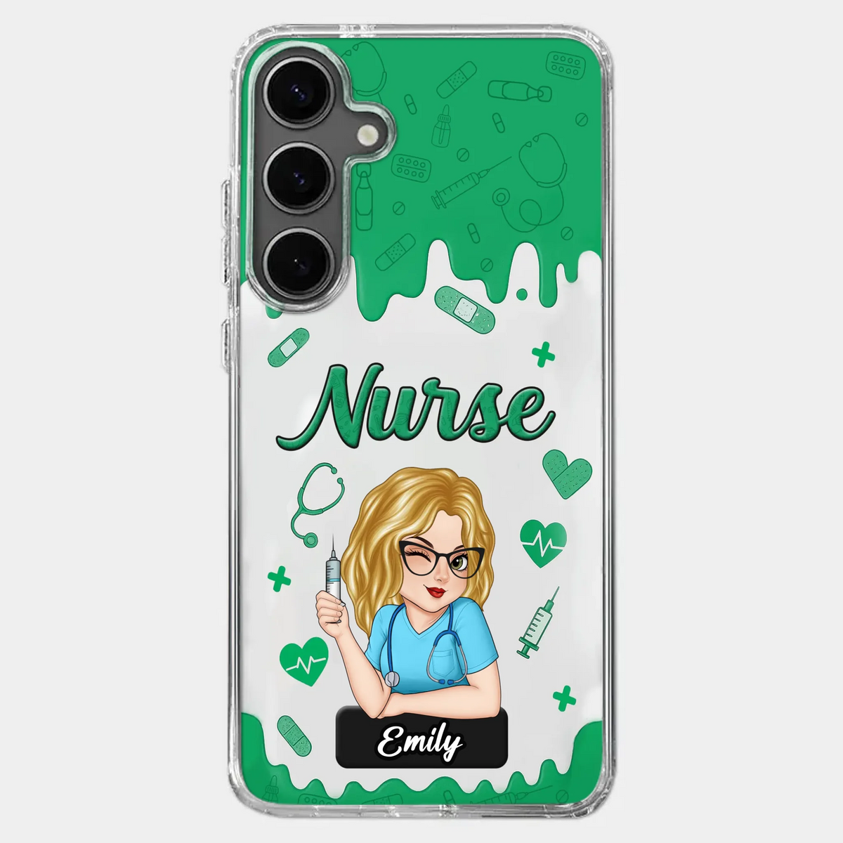 Born To Care, Trained To Heal - Nurse Personalized Custom Clear Phone Case - Appreciation, Thank You Gift, Nurse Life, Doctor Life