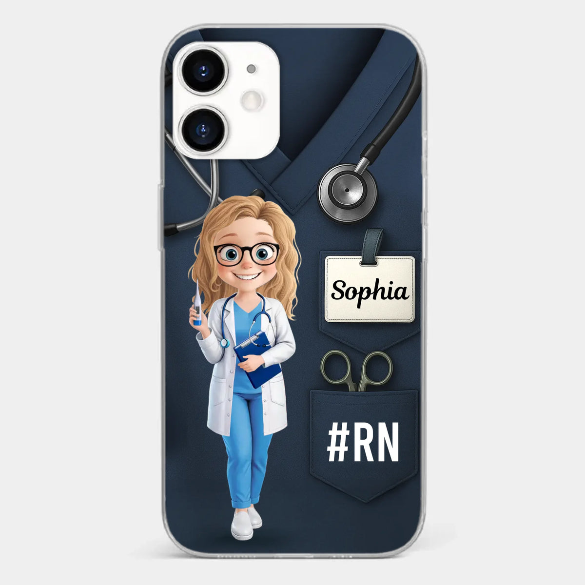 Caring Is My Superpower - Nurse Personalized Custom Clear Phone Case - Appreciation, Thank You Gift, Nurse Life, Doctor Life