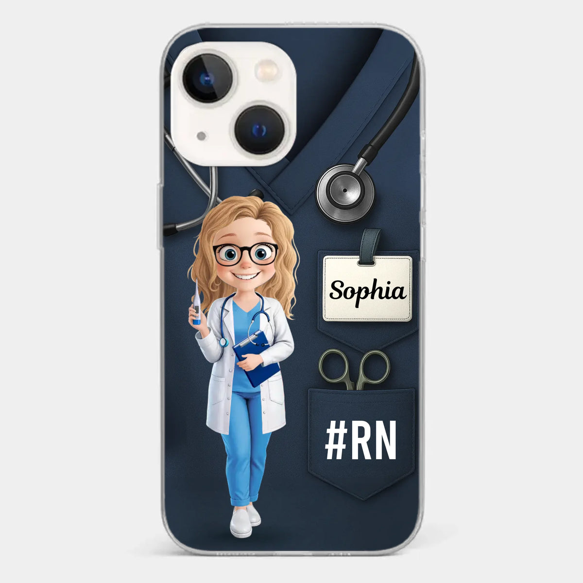 Caring Is My Superpower - Nurse Personalized Custom Clear Phone Case - Appreciation, Thank You Gift, Nurse Life, Doctor Life