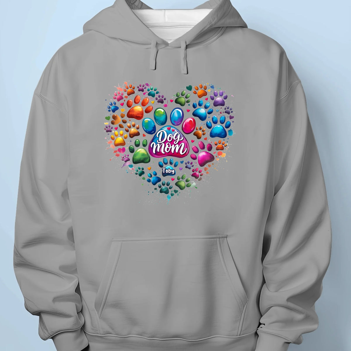 Pawfectly Colorful Heart -  Dog Personalized Custom Unisex T-shirt, Premium T-shirt, Hoodie - Mother's Day, Gift For Pet Owners, Pet Lovers