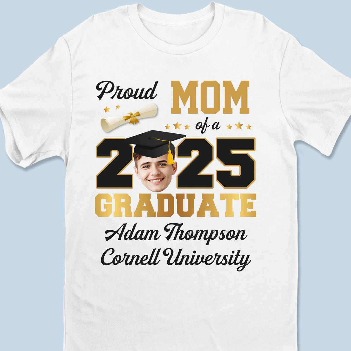 Custom Photo The Tassel Was Worth The Hassle - Family Personalized Custom Unisex T-shirt, Premium T-shirt, Hoodie - Graduation Gift For Family Members, Siblings, Brothers, Sisters
