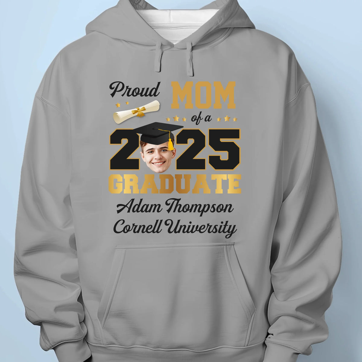 Custom Photo The Tassel Was Worth The Hassle - Family Personalized Custom Unisex T-shirt, Premium T-shirt, Hoodie - Graduation Gift For Family Members, Siblings, Brothers, Sisters