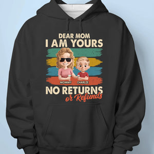 Love Doesn’t Need A Refund Button - Family Personalized Custom Unisex T-shirt, Premium T-shirt, Hoodie - Mother's Day, Gift For Mom