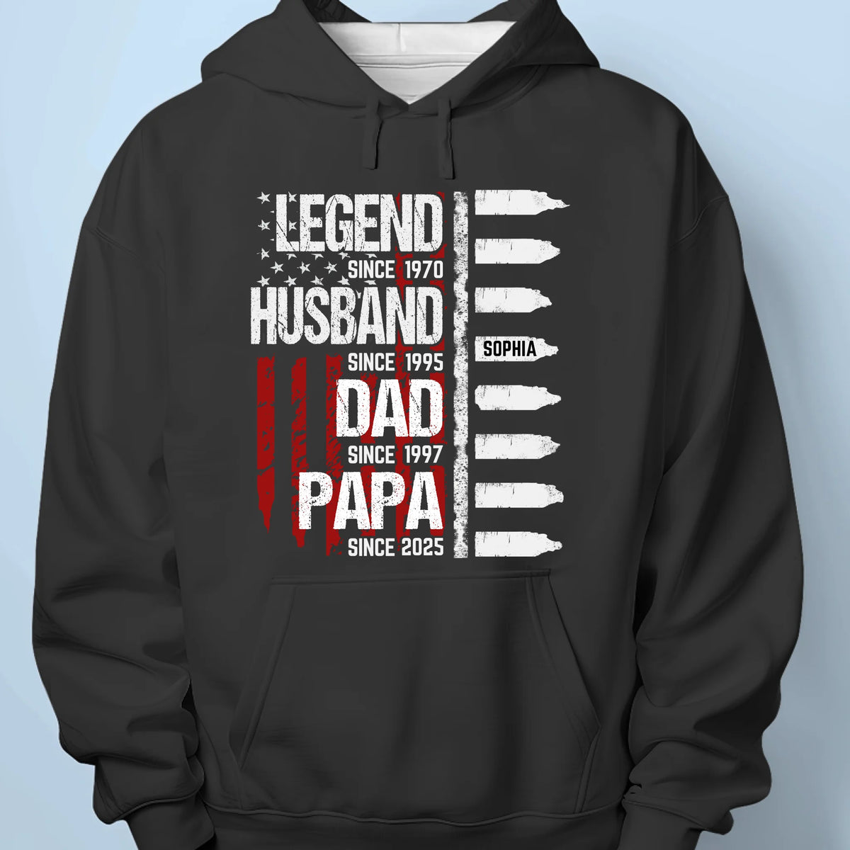 Raising Legends, One Grandkid At A Time - Family Personalized Custom Unisex T-shirt, Premium T-shirt, Hoodie - Father's Day, Gift For Dad, Grandpa