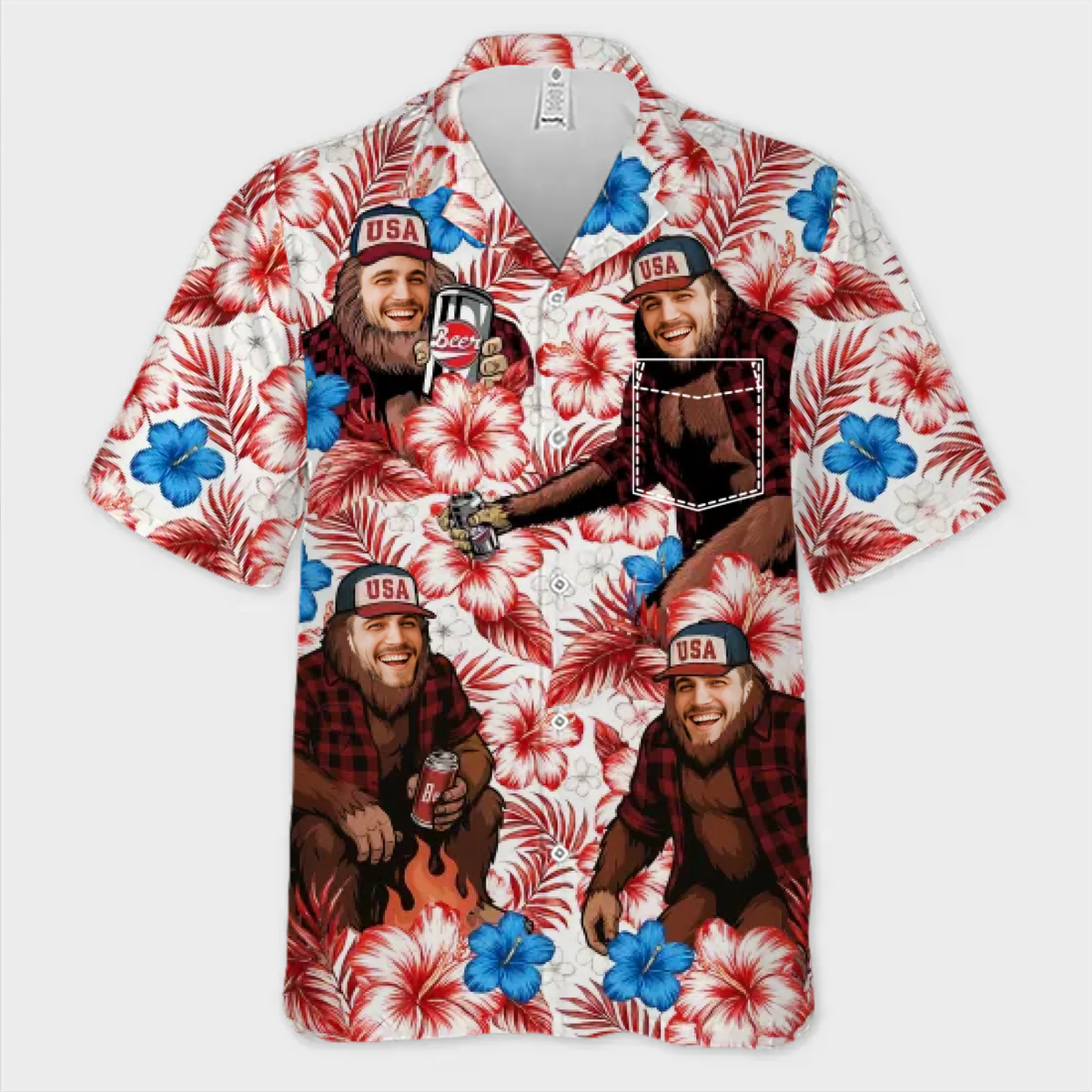 Custom Photo Sun’s Out, Fun’s Out - Funny Personalized Custom Unisex Tropical Hawaiian Aloha Shirt - Summer Vacation Gift, Gift For Family Members, Best Friends, Siblings, Travel Lovers