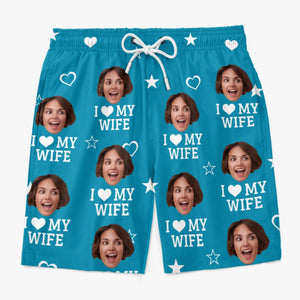 Custom Photo You Have A Tropical Vibe  - Funny Personalized Custom Tropical Hawaiian Aloha Men Beach Shorts - Summer Vacation Gift, Birthday Party Gift For Husband