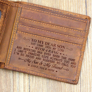 Mom To Son - So Proud And Blessed - Bifold Wallet