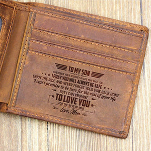 Mom To Son - Enjoy The Ride - Bifold Wallet