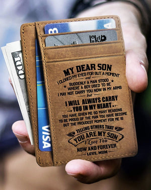 Card Wallet - Mum To Son, I Love You Now And Forever