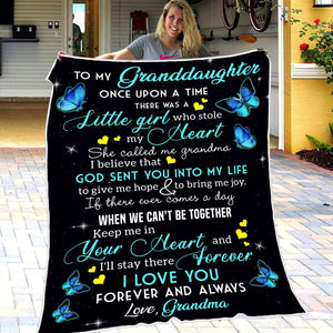 Grandma To Granddaugter - God Sent You Into My Life - Blanket