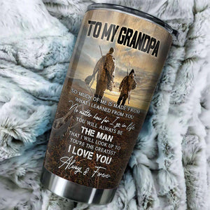 To My Grandpa - Hunting Partners For Life - Tumbler