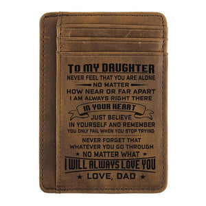 Card Wallet - Daughter, Dad Will Always Love You