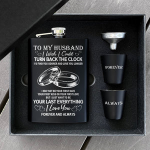 Gift For Husband - Forever And Always - Flask Set