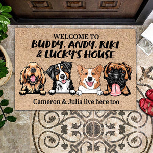 Dog - Welcome To Dog's House - Personalized Doormat