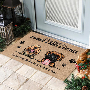 Dog - Welcome To Dog's House - Personalized Doormat