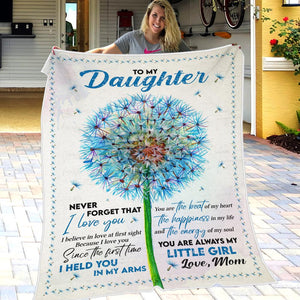 Mom To Daughter - Never Forget That I Love You - Blanket