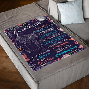 Blanket For Granddaughter - I Pray That You Are Safe, Well And Happy - Blanket
