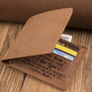 Dad To Son - Never Forget That I Love You - Bifold Wallet