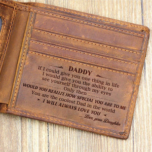 From Daughter To Dad - I Will Always Love You - Bifold Wallet