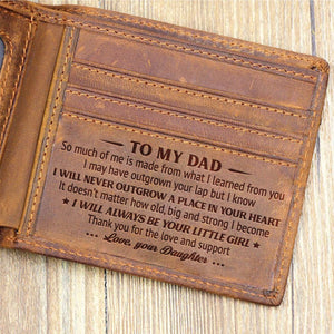 From Daughter To Dad - I Will Always Be Your Little Girl - Bifold Wallet
