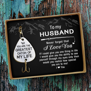 Wife To Husband - I Love You - Fishing Hook