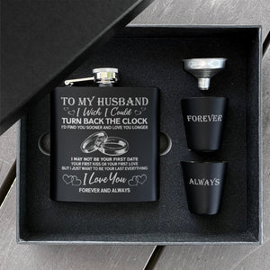 Gift For Husband - Forever And Always - Flask Set