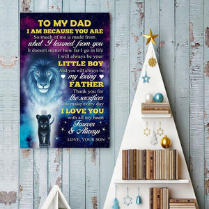 Son To Dad - I Love You With All My Heart - Vertical Matte Posters