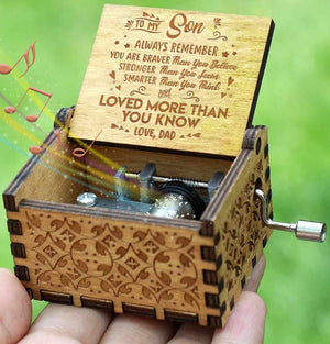 Dad To Son - You Are Loved More Than You Know - Engraved Music Box