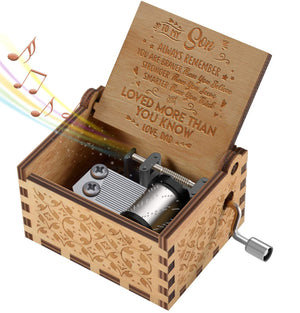 Dad To Son - You Are Loved More Than You Know - Engraved Music Box