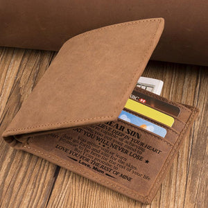 Mum To Son - You Will Never Lose - Bifold Wallet
