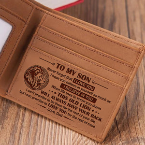 Dad To Son - I Believe in You - Engraved Wallet