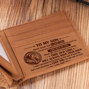 Dad To Son - I Believe in You - Engraved Wallet