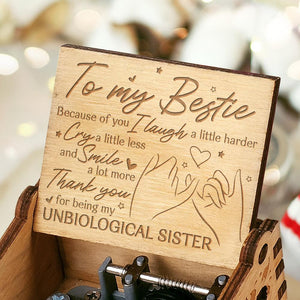 To My Bestie - Smile A lot - Engraved Music Box