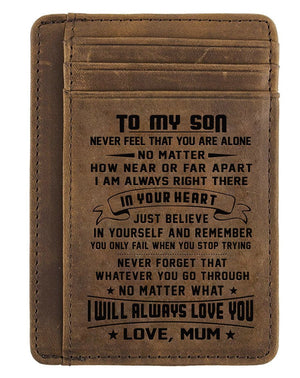 Card Wallet - Son, Mum Will Always Love You