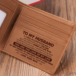 To My Husband - I Love You Always, With My Whole Heart - Bifold Wallet