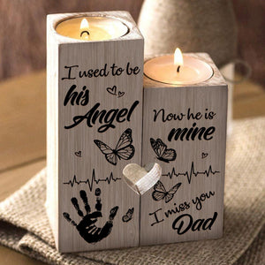 To My Dad - I Miss You Dad - Candle Holder