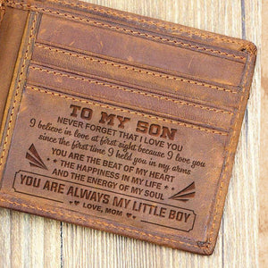 Mom to Son -  Because I Love You - Bifold Wallet