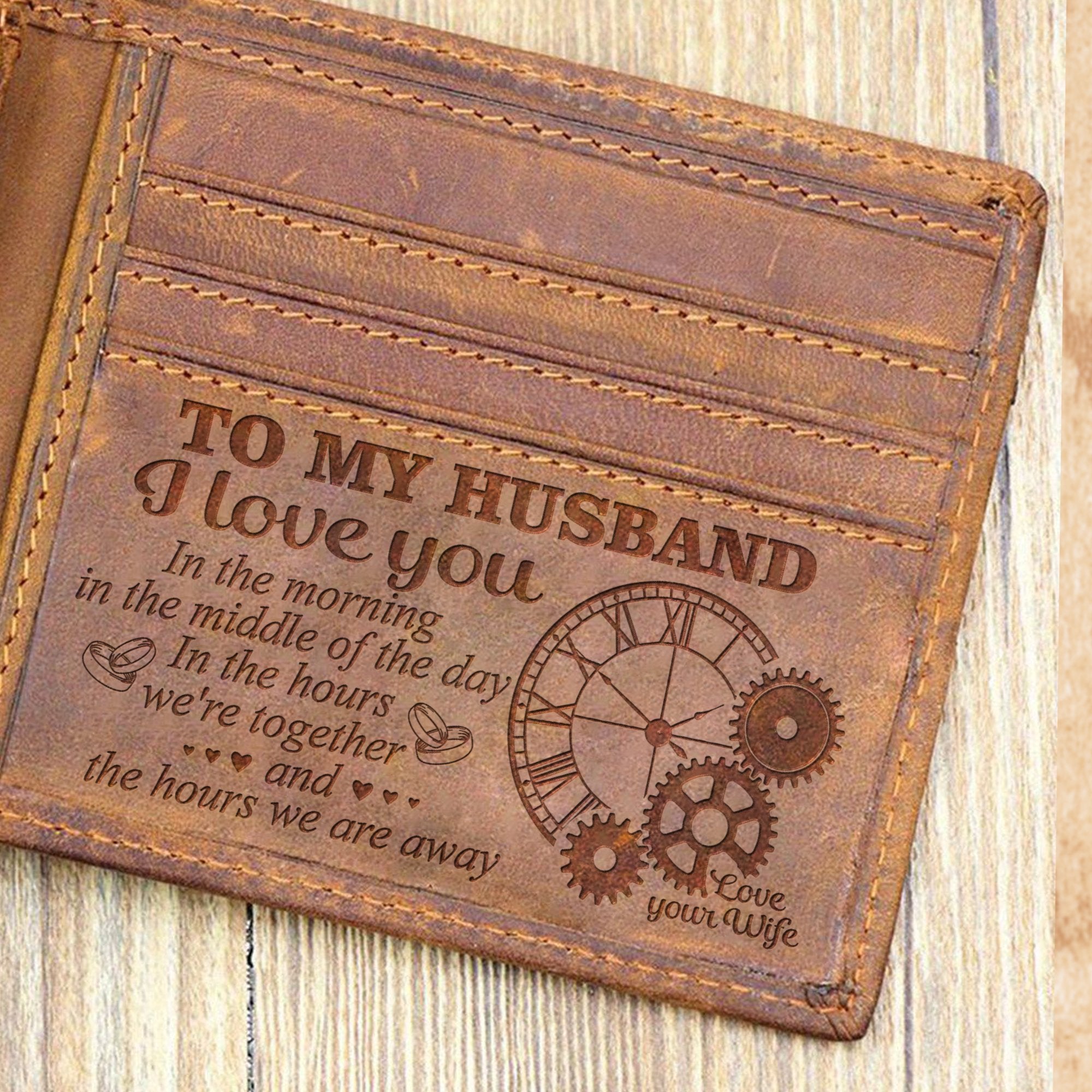 Wife to Husband - I Love You - Bifold Wallet