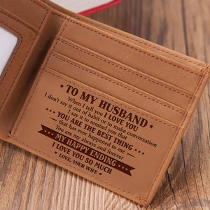 To My Husband - My Happy Ending - Bifold Wallet