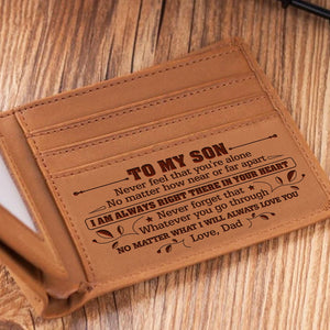 Dad to Son - I WILL ALWAYS LOVE YOU- Bifold Wallet