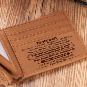 Son To Dad - Thank You For Loving Me Unconditionally - Bifold Wallet