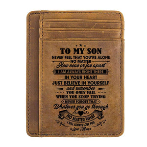 Mom To Son - I Will Always Love You - Card Wallet