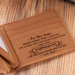 Dad To Son - Be The Man I Know You Can Be - Bifold Wallet
