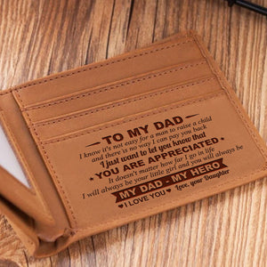 Daughter To Dad -  I Will Always Be Your Little Girl - Bifold Wallet
