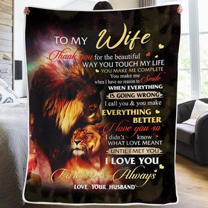 Husband to Wife - I Love You so - Blanket