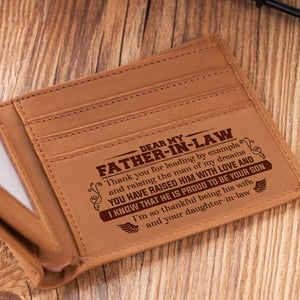 To My Father-In-Law - I WILL ALWAYS LOVE YOU- Bifold Wallet